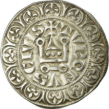 Moneta, Francia, Philip IV, Gros Tournois, BB+, Argento, Duplessy:213B