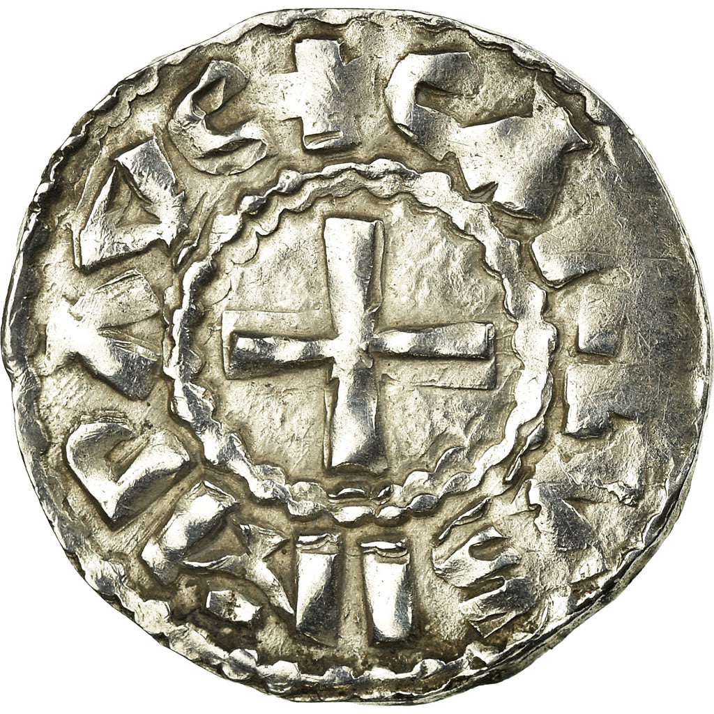 Coin, France, Charles le Chauve, Denier, 864-875, Bourges, EF(40-45), Silver