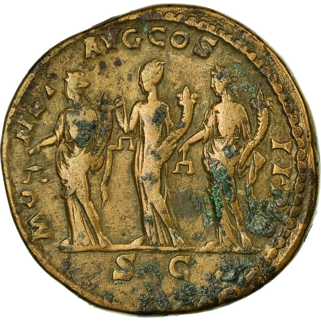 Coin, Septimius Severus, Sestertius, 194-195, Rome, EF(40-45), Bronze, RIC:670d