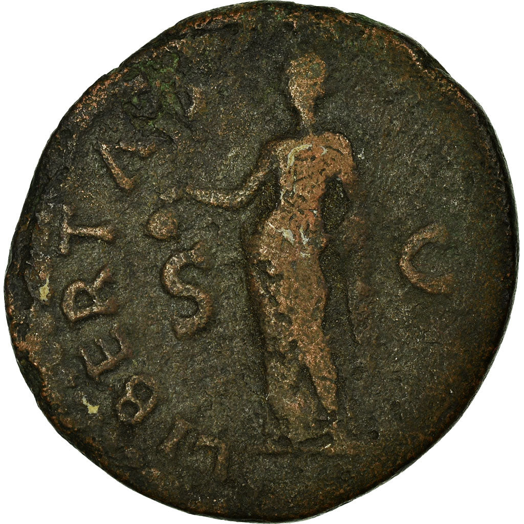 Coin, Galba, As, 68 AD, Rome, VF(20-25), Copper, RIC:372