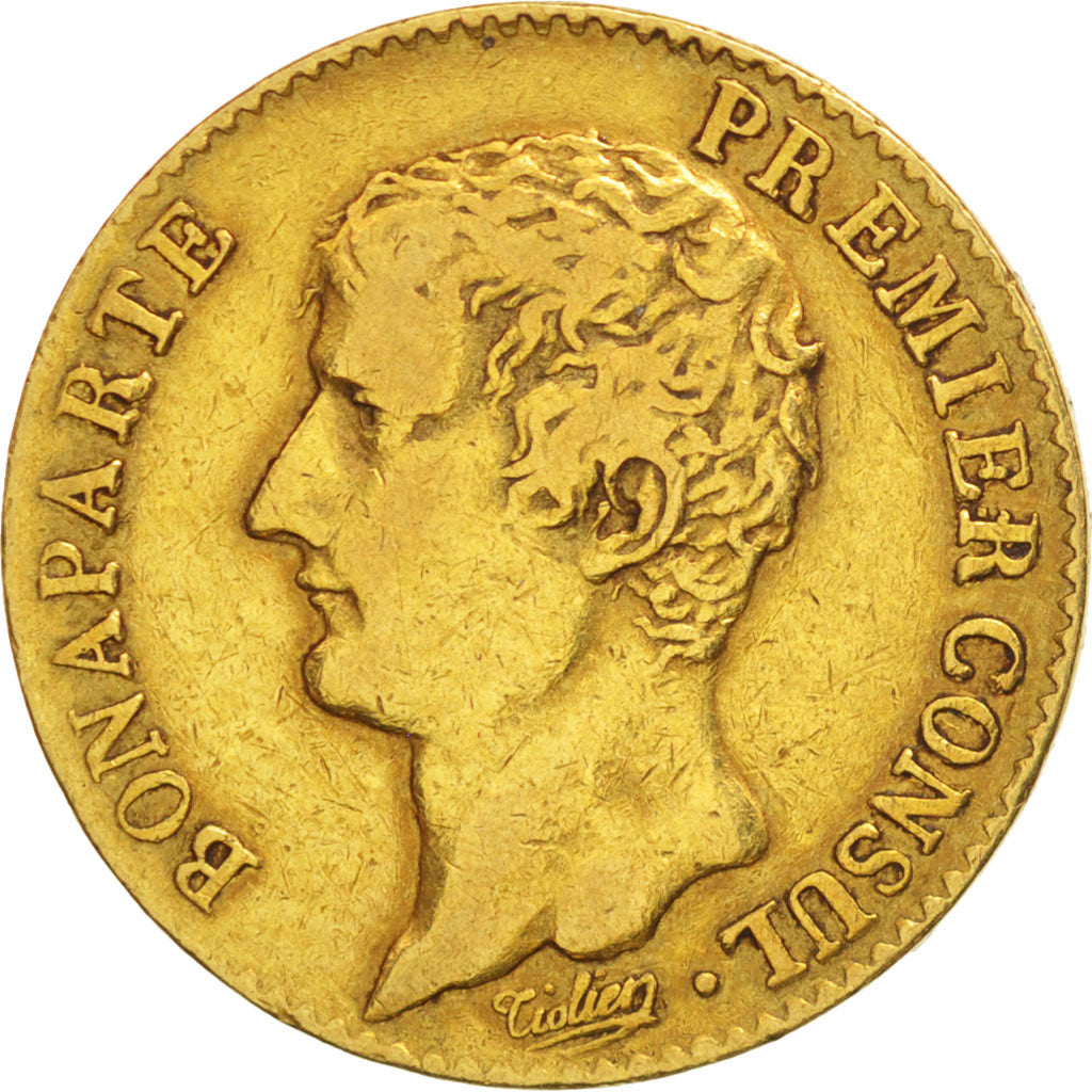 France, Napoléon I, 20 Francs, 1804, Paris, Gold, KM:661, Gadoury:1021