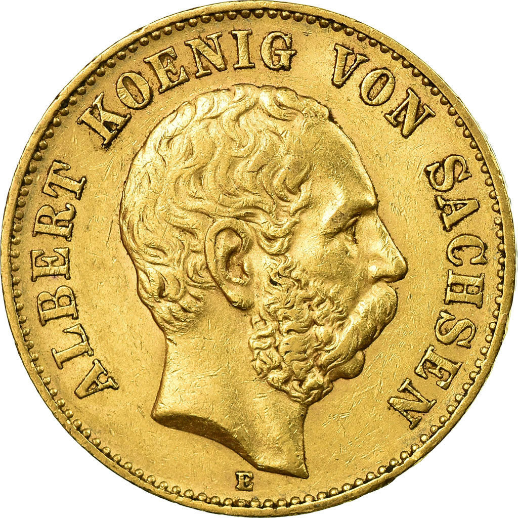 Moneta, Landy niemieckie, SAXONY-ALBERTINE, Albert, 20 Mark, 1894