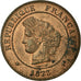 Coin, France, Cérès, 5 Centimes, 1873, Bordeaux, AU(55-58), Bronze, KM:821.2