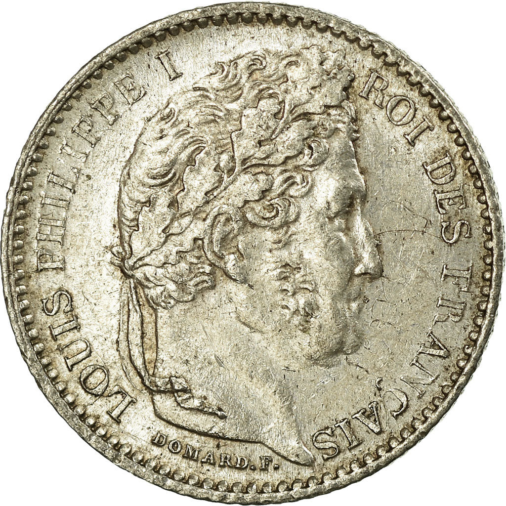 Munten, Frankrijk, Louis-Philippe, 25 Centimes, 1845, Rouen, ZF+, Zilver