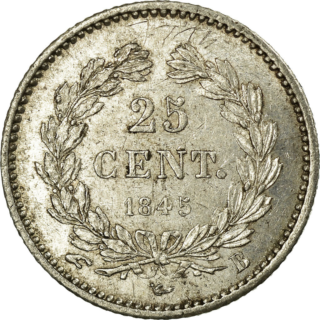 Munten, Frankrijk, Louis-Philippe, 25 Centimes, 1845, Rouen, ZF+, Zilver