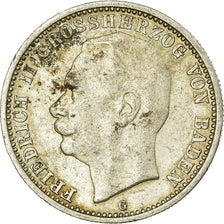 Moneta, Stati tedeschi, BADEN, Friedrich II, 2 Mark, 1913, Stuttgart, BB