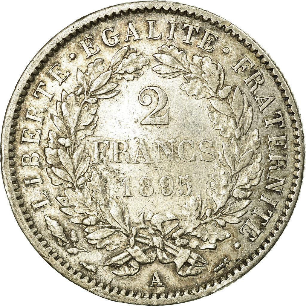 Coin, France, Cérès, 2 Francs, 1895, Paris, EF(40-45), Silver, KM:817.1