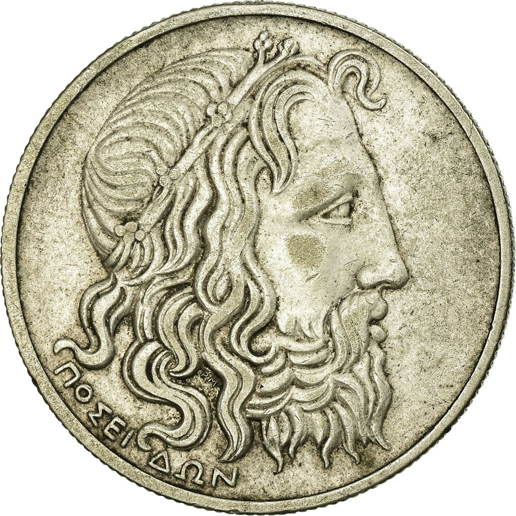 Coin, Greece, 20 Drachmai, 1930, AU(50-53), Silver, KM:73