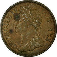 Moneta, Irlanda, George IV, 1/2 Penny, 1822, SPL-, Rame, KM:150