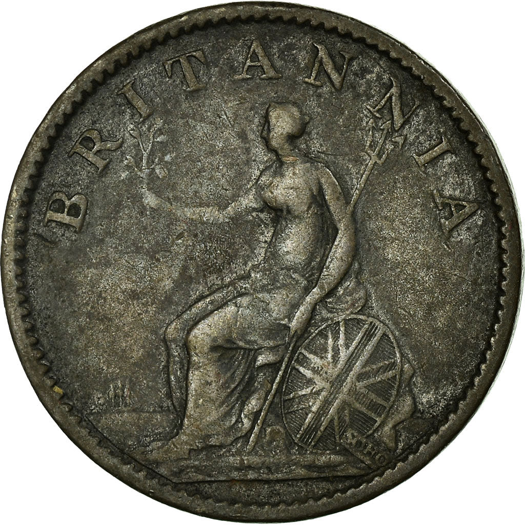 Coin, Great Britain, George III, Farthing, 1806, VF(30-35), Copper, KM:661