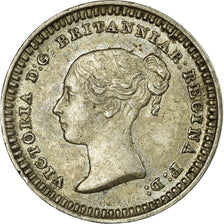 Münze, Großbritannien, Victoria, 1-1/2 Pence, 1843, SS+, Silber, KM:728