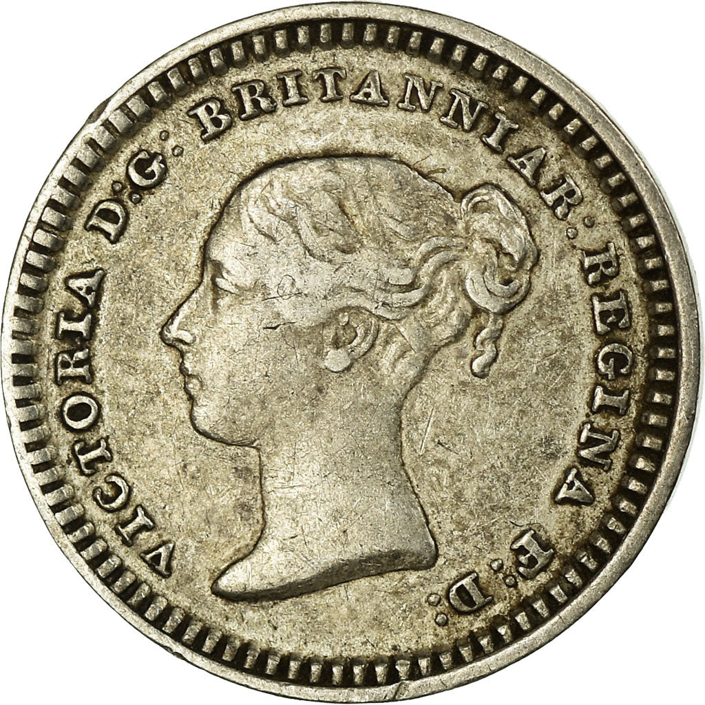 Coin, Great Britain, Victoria, 1-1/2 Pence, 1842, EF(40-45), Silver, KM:728