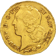 Coin, France, Louis XV, Double louis d'or au bandeau, 2 Louis D'or, 1766