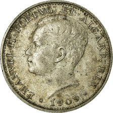 Coin, Portugal, Manuel II, 200 Reis, 1909, Paris, EF(40-45), Silver, KM:549