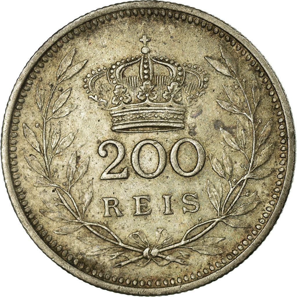 Coin, Portugal, Manuel II, 200 Reis, 1909, Paris, EF(40-45), Silver, KM:549