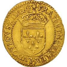 France, Louis XIII, Ecu d'or, 1615, Rouen, Or, Gadoury:55