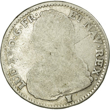 Monnaie, France, Louis XV, 1/2 Écu aux branches d'olivier, 1727, Rennes