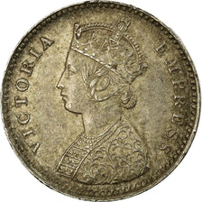 Coin, INDIA-BRITISH, Victoria, 2 Annas, 1882, Bombay, AU(55-58), Silver, KM:488