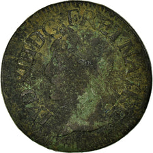 Coin, France, Louis XIII, Double Tournois, 1642, La Rochelle, VF(20-25), Copper