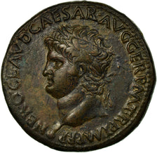 Moneta, Nero, Sesterzio, Lyons, SPL-, Bronzo, RIC:443