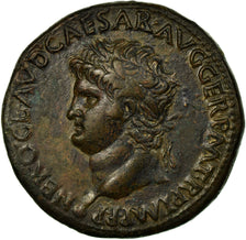 Coin, Nero, Sestertius, Lyons, AU(55-58), Bronze, RIC:443