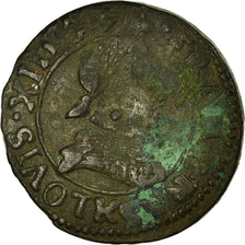 Moneta, Francia, Louis XIII, Double tournois, buste juvénile, Double Tournois