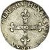 Coin, France, Henri III, 1/4 Ecu, 1581, Rennes, VF(30-35), Silver, Sombart:4662