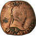 Moneta, Francja, Henri III, Double Tournois, 1580, Tours, F(12-15), Miedź