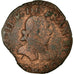 Coin, France, Henri III, Double Tournois, 1579, La Rochelle, VF(20-25), Copper
