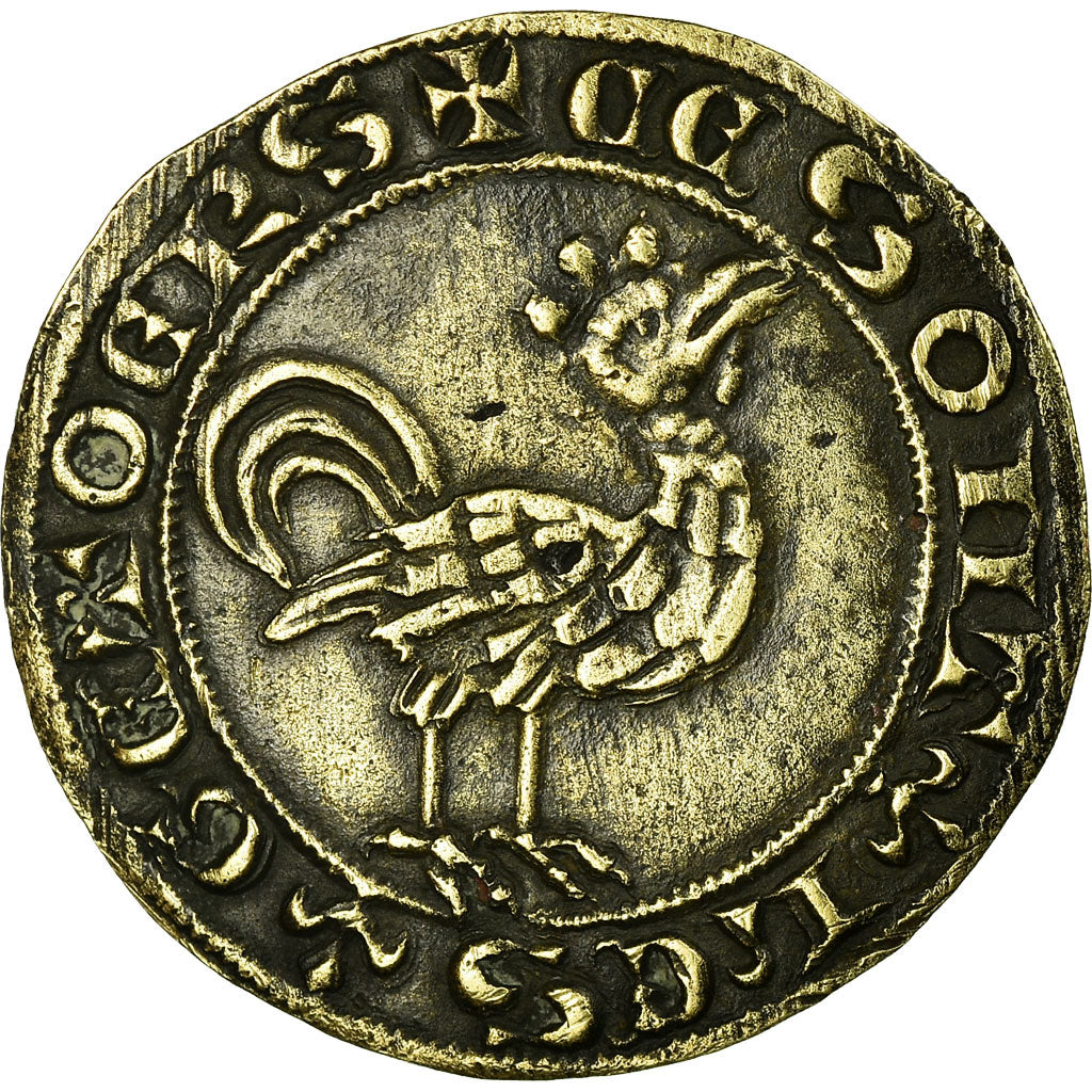 France, Jeton, Philippe le Bon, Jeton de Compte au Coq, AU(50-53), Copper