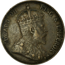 Coin, Hong Kong, Edward VII, Cent, 1904, Heaton, EF(40-45), Bronze, KM:11