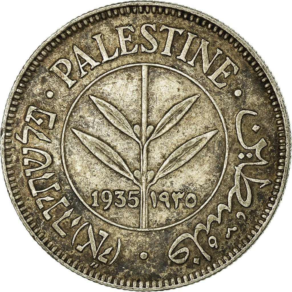 Moneta, Palestina, 50 Mils, 1935, BB, Argento, KM:6