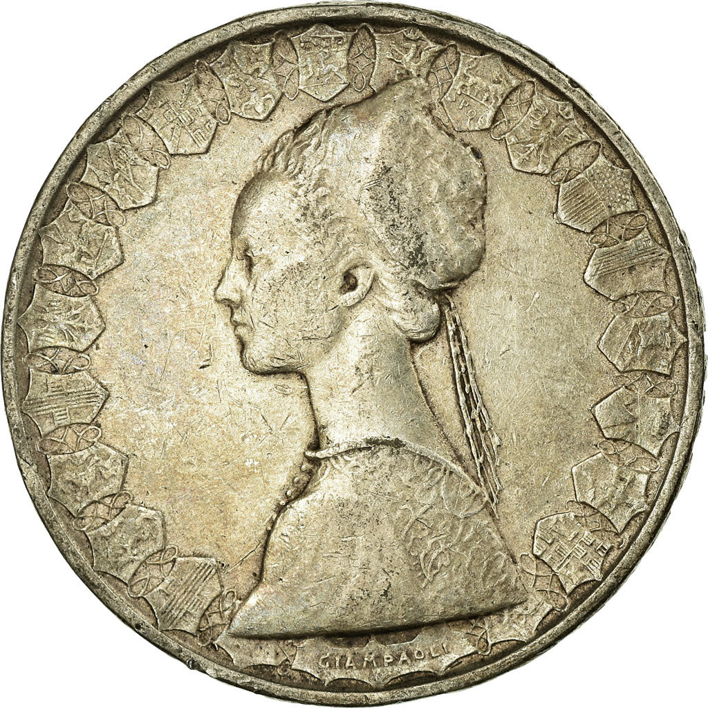 Coin, Italy, 500 Lire, 1958, Rome, VF(30-35), Silver, KM:98