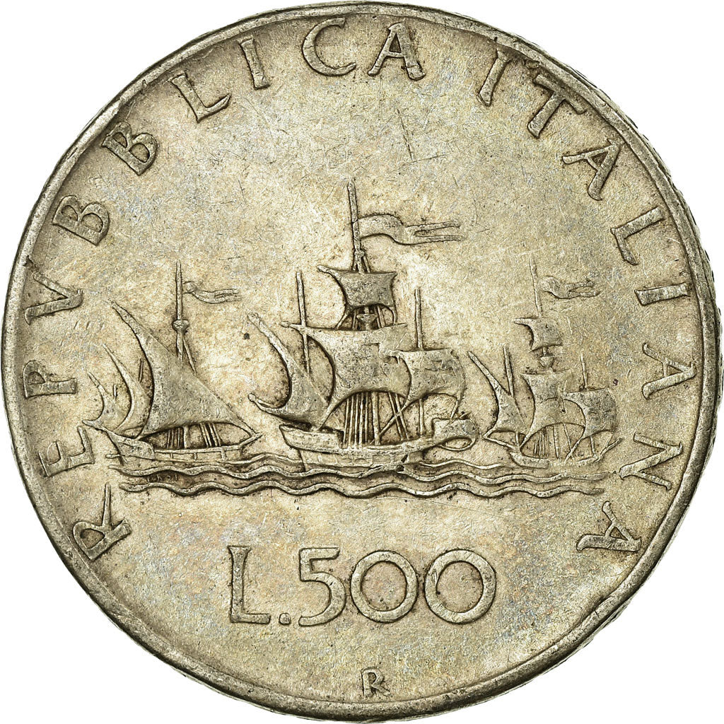 Coin, Italy, 500 Lire, 1958, Rome, VF(30-35), Silver, KM:98