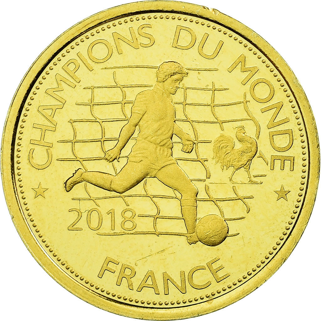 Francia, medalla, Fifa, Français Champions du Monde en Russie, 2018, SC, Oro
