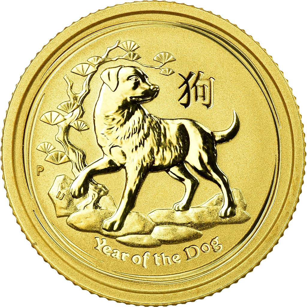 Coin, Australia, Elizabeth II, Lunar, 15 Dollars, 2018, MS(65-70), Gold