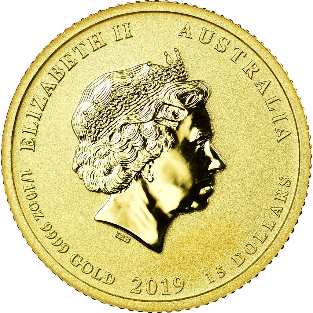 Coin, Australia, Elizabeth II, Lunar, 15 Dollars, 2019, MS(65-70), Gold