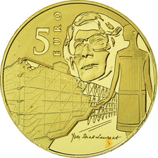 Francja, Monnaie de Paris, 5 Euro, Yves Saint Laurent, 2016, MS(65-70), Złoto