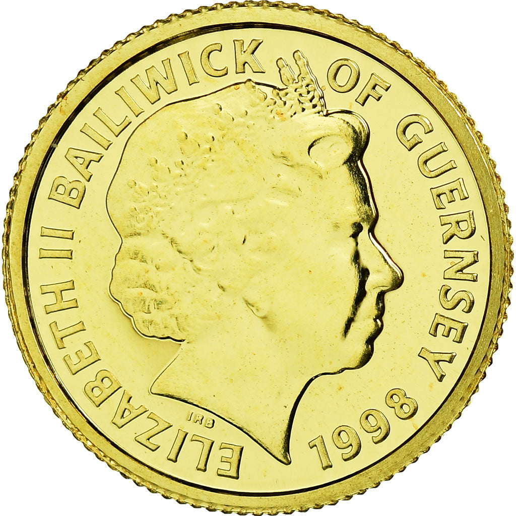 Coin, Guernsey, Elizabeth II, 5 Pounds, 1998, British Royal Mint, MS(65-70)