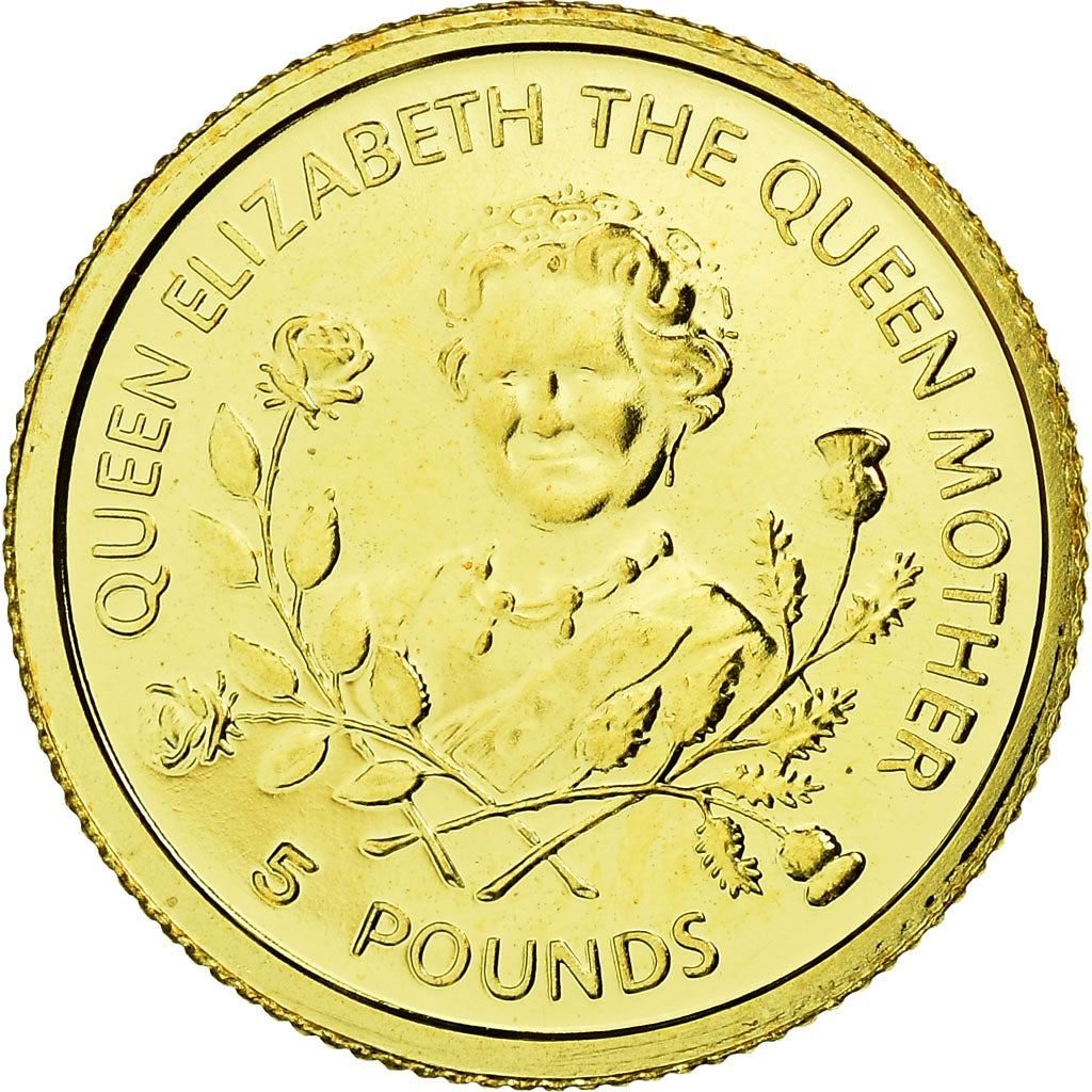 Coin, Guernsey, Elizabeth II, 5 Pounds, 1998, British Royal Mint, MS(65-70)