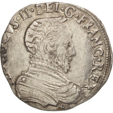Münze, Frankreich, Teston, 1561, Grenoble, SS, Silber, Sombart:4596