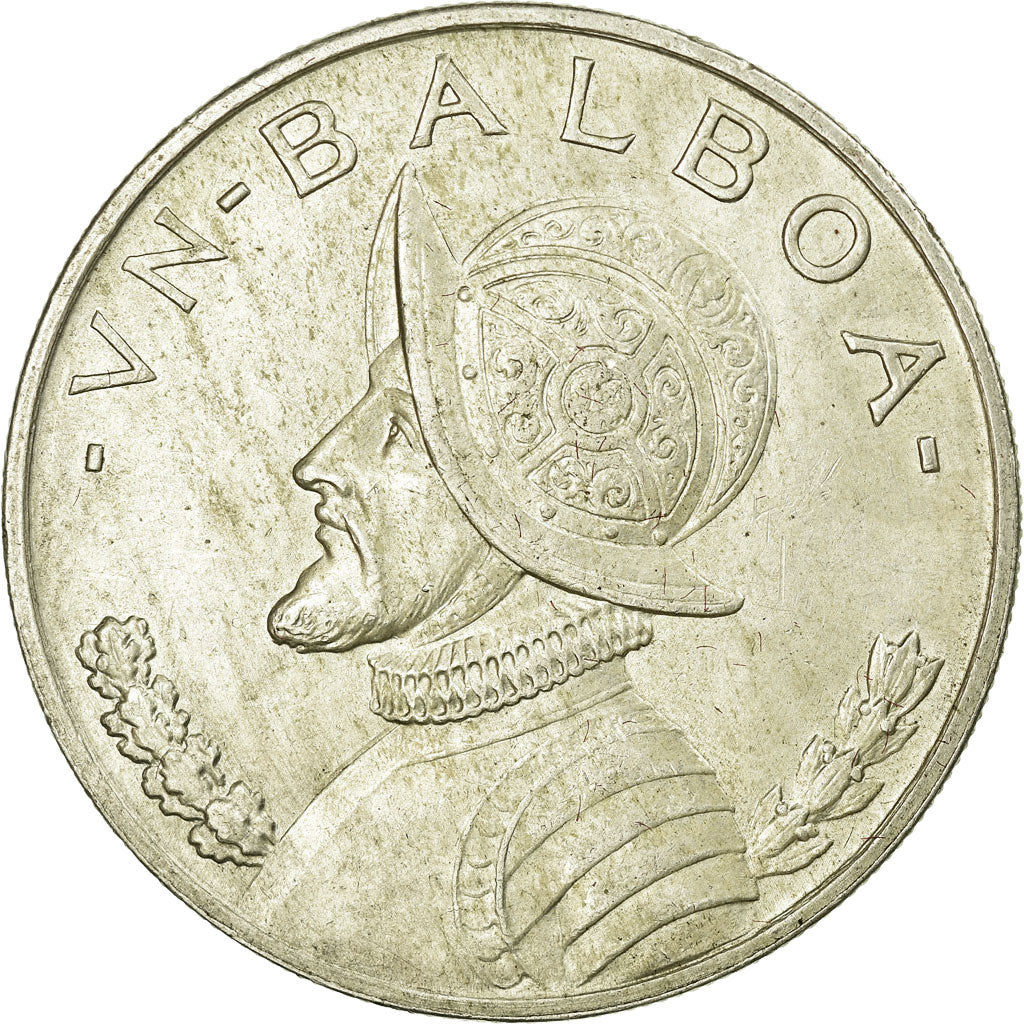 Moeda, Panamá, Balboa, 1947, AU(50-53), Prata, KM:13