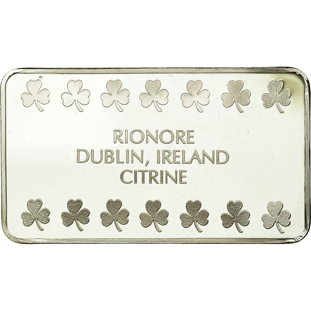 Ireland, Medal, Lingotin, Rionore, Citrine, Dublin, MS(64), Silver