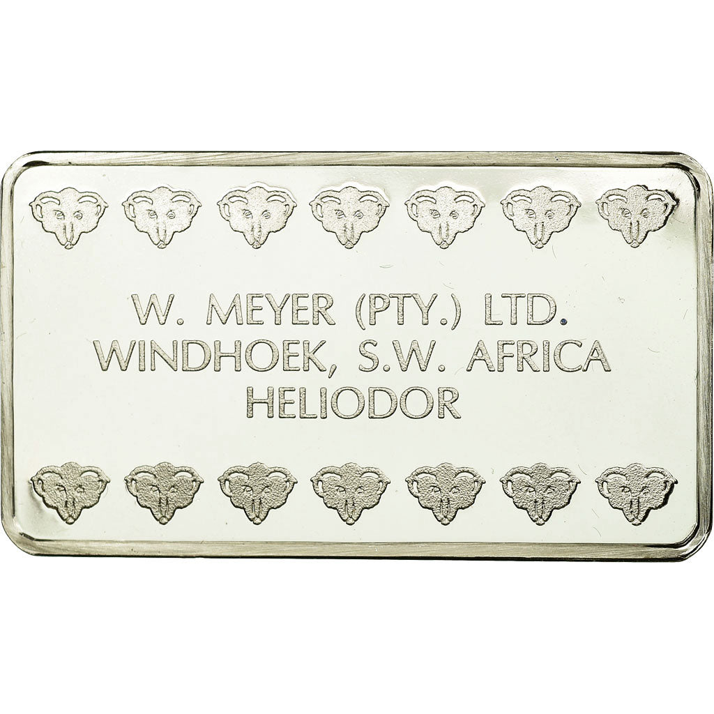 South Africa, Medal, Lingotin, W. Meyer LTD., Heliodor, MS(63), Silver