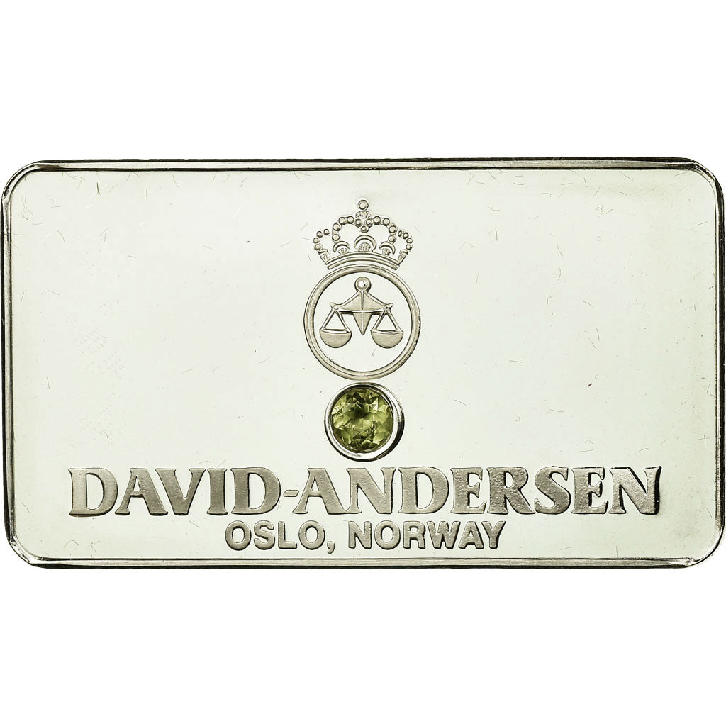 Norwegen, Medaille, Lingotin, David-Andersen, Peridot, Oslo, UNZ, Silber