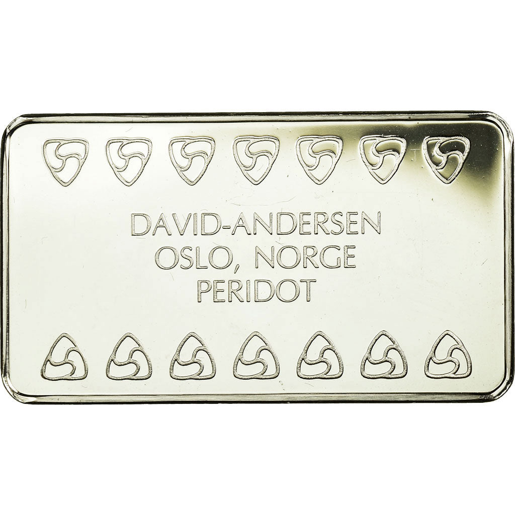 Norwegen, Medaille, Lingotin, David-Andersen, Peridot, Oslo, UNZ, Silber