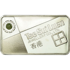 Hong Kong, Medal, Lingotin, Tse Sui Luen Jewellery CO., Jadeite, MS(64), Silver