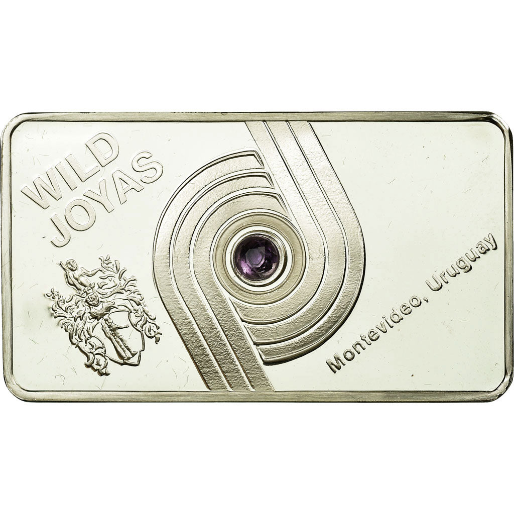 Uruguay, Médaille, Lingotin, Wild Joyas, Amethyst, Montevideo, SPL+, Argent