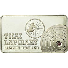 Thailand, Medaille, Lingotin, Thai Lapidary, Ruby, Bangkok, UNZ+, Silber
