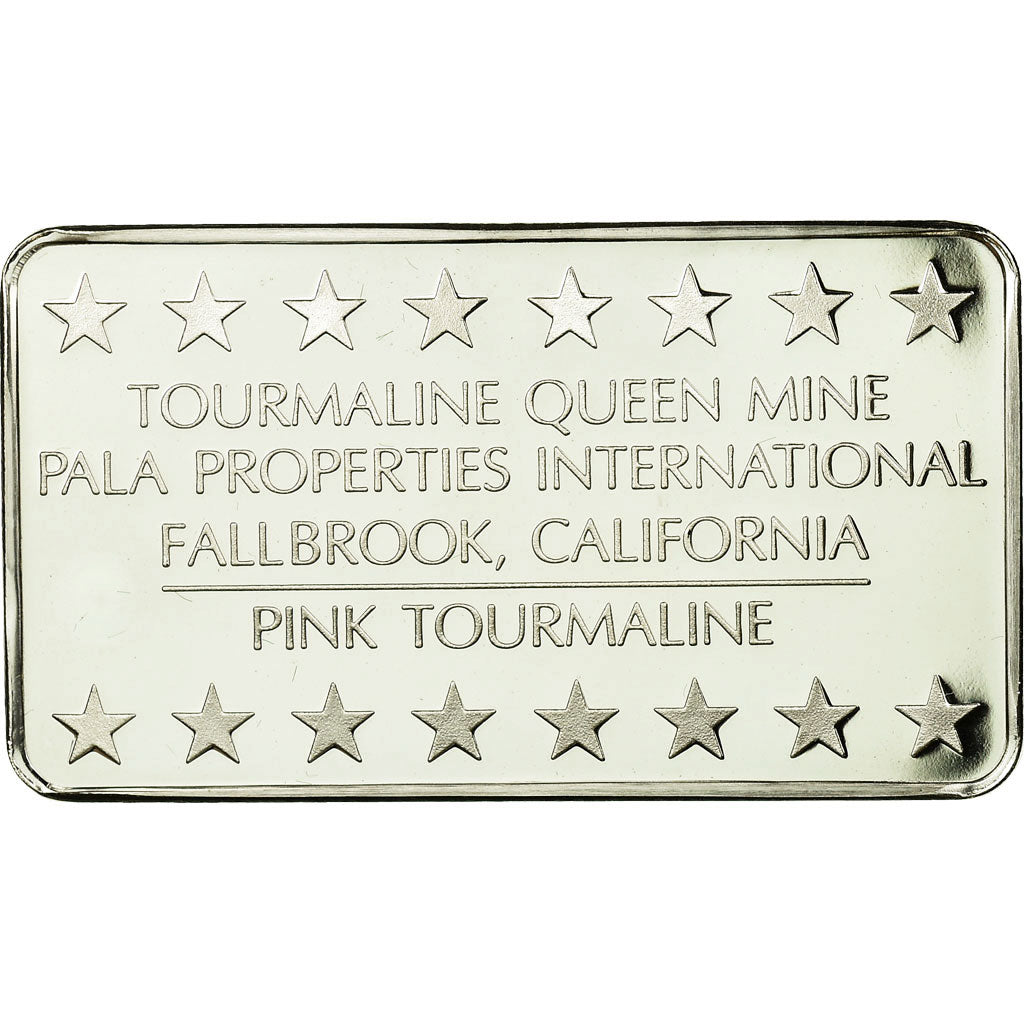 Verenigde Staten van Amerika, Medaille, Lingotin, Tourmaline Queen Mine, Pink